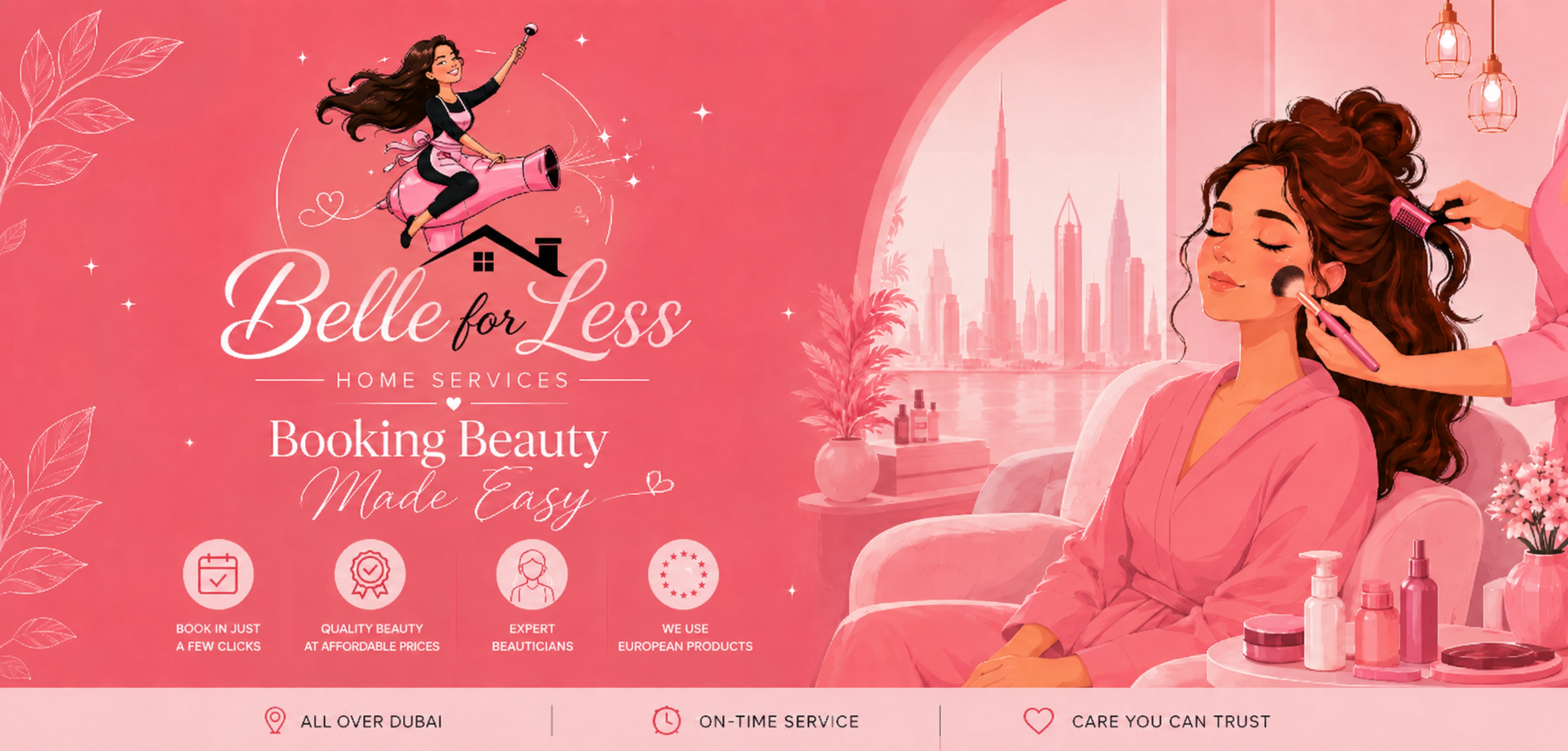 Belle for Less Home Services — beauty booking in Dubai